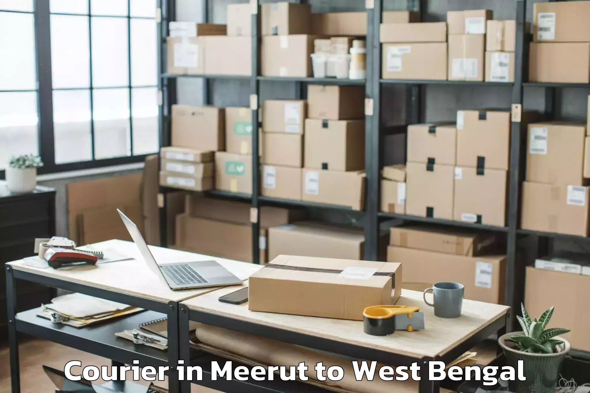 Top Meerut to Chinsurah Magra Courier Available